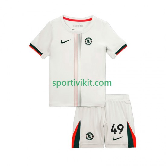 Completo da calcio Bambini Chelsea Alejandro Garnacho 49 Maglia Seconda 2025-2026 Manica Corta