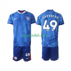 Completo da calcio Bambini Chelsea Alejandro Garnacho 49 Maglia Prima 2025-2026 Manica Corta