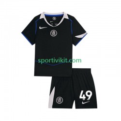 Completo da calcio Bambini Chelsea Alejandro Garnacho 49 Maglia Terza 2025-2026 Manica Corta