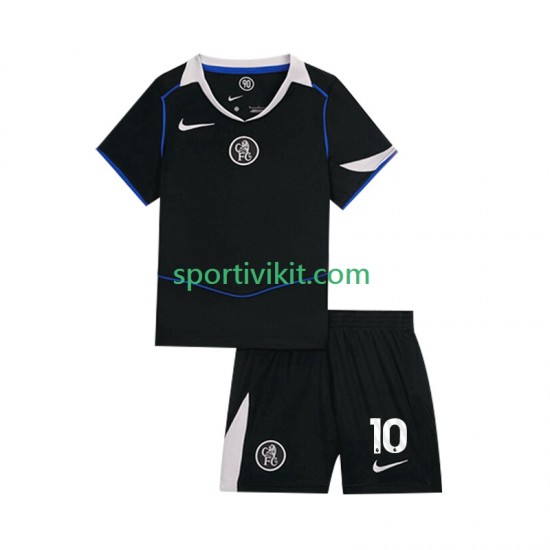 Completo da calcio Bambini Chelsea Cole Palmer 10 Maglia Terza 2025-2026 Manica Corta