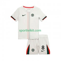 Completo da calcio Bambini Chelsea Enzo Fernandez 8 Maglia Seconda 2025-2026 Manica Corta