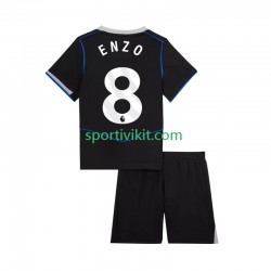Completo da calcio Bambini Chelsea Enzo Fernandez 8 Maglia Terza 2025-2026 Manica Corta