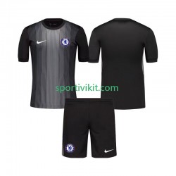 Completo da calcio Bambini Chelsea Portiere Maglia Prima 2025-2026 Manica Corta