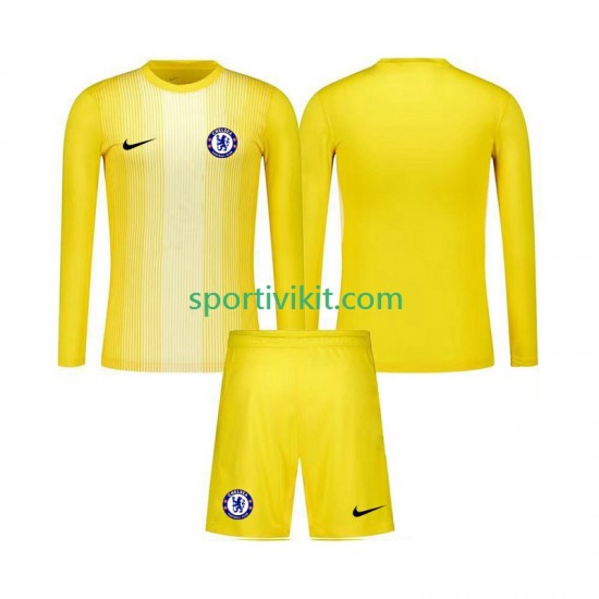 Completo da calcio Bambini Chelsea Portiere Maglia Terza 2025-2026 Manica Lunga Completo da calcio Bambini Chelsea Portiere Maglia Terza 2025-2026 Manica Lunga