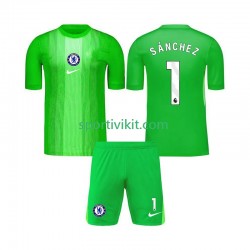 Completo da calcio Bambini Chelsea Portiere Robert Sanchez 1 Maglia Seconda 2025-2026 Manica Corta
