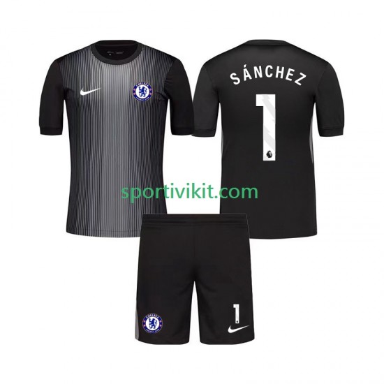 Completo da calcio Bambini Chelsea Portiere Robert Sanchez 1 Maglia Prima 2025-2026 Manica Corta Completo da calcio Bambini Chelsea Portiere Robert Sanchez 1 Maglia Prima 2025-2026 Manica Corta