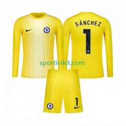 Completo da calcio Bambini Chelsea Portiere Robert Sanchez 1 Maglia Terza 2025-2026 Manica Lunga
