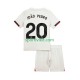 Completo da calcio Bambini Chelsea Joao Pedro 20 Maglia Seconda 2025-2026 Manica Corta