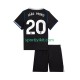 Completo da calcio Bambini Chelsea Joao Pedro 20 Maglia Terza 2025-2026 Manica Corta Completo da calcio Bambini Chelsea Joao Pedro 20 Maglia Terza 2025-2026 Manica Corta