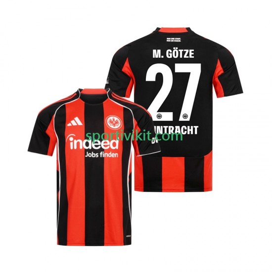 Eintracht Frankfurt Mario Gotze 27 Uomo Maglia Prima 2025-2026 Manica Corta Eintracht Frankfurt Mario Gotze 27 Uomo Maglia Prima 2025-2026 Manica Corta