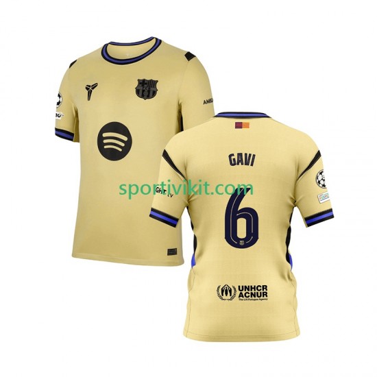 FC Barcelona Gavi 6 Champions League Uomo Maglia Seconda 2025-2026 Manica Corta FC Barcelona Gavi 6 Champions League Uomo Maglia Seconda 2025-2026 Manica Corta