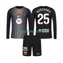 Completo da calcio Bambini FC Barcelona Portiere Szczesny 25 Maglia Terza 2025-2026 Manica Lunga