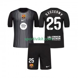 Completo da calcio Bambini FC Barcelona Portiere Szczesny 25 Maglia Terza 2025-2026 Manica Corta