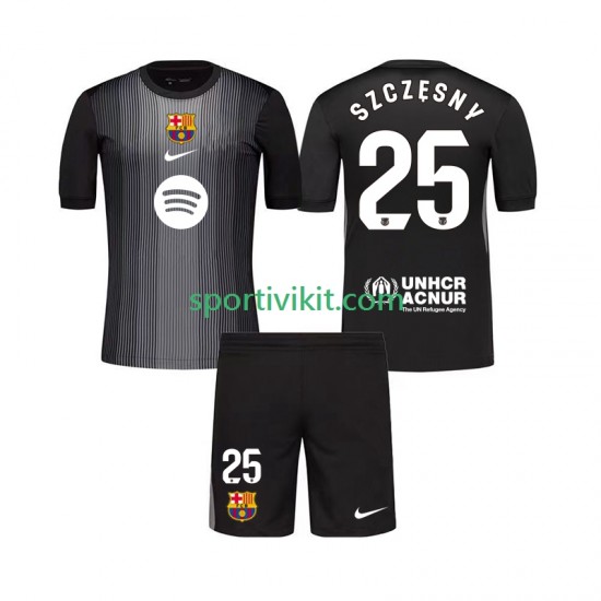 Completo da calcio Bambini FC Barcelona Portiere Szczesny 25 Maglia Terza 2025-2026 Manica Corta Completo da calcio Bambini FC Barcelona Portiere Szczesny 25 Maglia Terza 2025-2026 Manica Corta