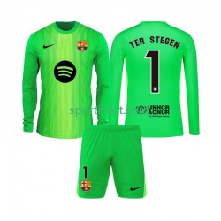 Completo da calcio Bambini FC Barcelona Portiere Ter Stegen 1 Maglia Prima 2025-2026 Manica Lunga
