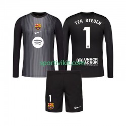 Completo da calcio Bambini FC Barcelona Portiere Ter Stegen 1 Maglia Terza 2025-2026 Manica Lunga