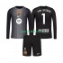 Completo da calcio Bambini FC Barcelona Portiere Ter Stegen 1 Maglia Terza 2025-2026 Manica Lunga