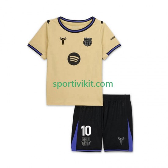 Completo da calcio Bambini FC Barcelona Lamine Yamal 10 UCL Maglia Seconda 2025-2026 Manica Corta