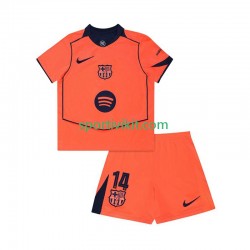 Completo da calcio Bambini FC Barcelona Marcus Rashford 14 UCL Maglia Terza 2025-2026 Manica Corta