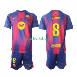 Completo da calcio Bambini FC Barcelona Pedri 8 Maglia Prima 2025-2026 Manica Corta