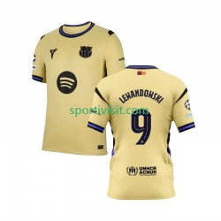 FC Barcelona Robert Lewandowski 9 Champions League Uomo Maglia Seconda 2025-2026 Manica Corta
