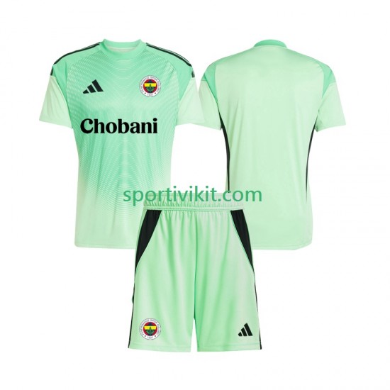 Completo da calcio Bambini Portiere Fenerbahce Maglia Seconda 2025-2026 Manica Corta