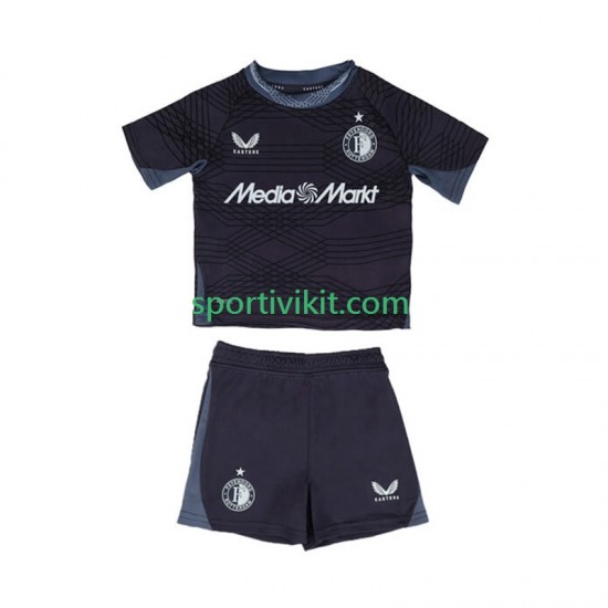 Completo da calcio Bambini Feyenoord Rotterdam Maglia Seconda 2025-2026 Manica Corta Completo da calcio Bambini Feyenoord Rotterdam Maglia Seconda 2025-2026 Manica Corta