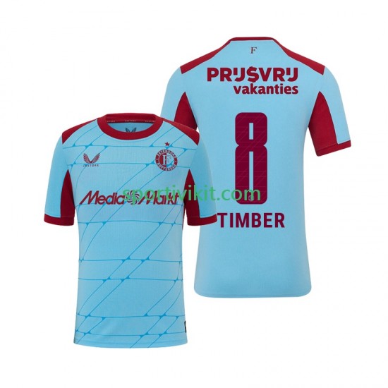 Feyenoord Rotterdam Quinten Timber 8 Uomo Maglia Terza 2025-2026 Manica Corta