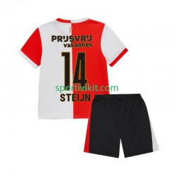 Completo da calcio Bambini Feyenoord Rotterdam Sem Steijn 14 Maglia Prima 2025-2026 Manica Corta