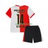Completo da calcio Bambini Feyenoord Rotterdam Sem Steijn 14 Maglia Prima 2025-2026 Manica Corta
