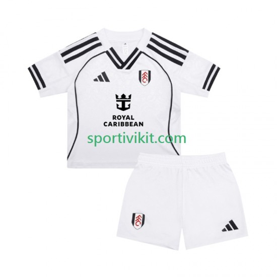 Completo da calcio Bambini Fulham Maglia Prima 2025-2026 Manica Corta