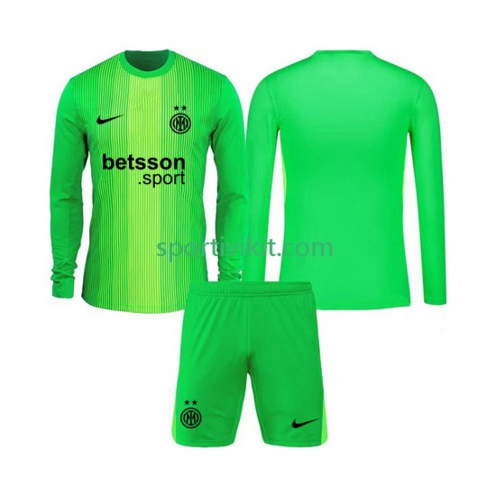Completo da calcio Bambini Inter Milan Portiere Maglia Terza 2025-2026 Manica Lunga