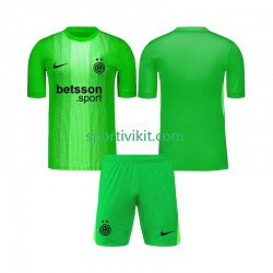Completo da calcio Bambini Inter Milan Portiere Maglia Terza 2025-2026 Manica Corta