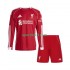 Completo da calcio Bambini Liverpool Maglia Prima 2025-2026 Manica Lunga