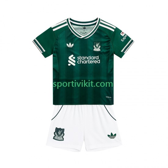 Completo da calcio Bambini Liverpool Maglia Terza 2025-2026 Manica Corta