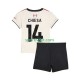 Completo da calcio Bambini Liverpool Federico Chiesa 14 Maglia Seconda 2025-2026 Manica Corta