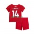 Completo da calcio Bambini Liverpool Federico Chiesa 14 Maglia Prima 2025-2026 Manica Corta