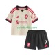 Completo da calcio Bambini Liverpool Florian Wirtz 7 Maglia Seconda 2025-2026 Manica Corta
