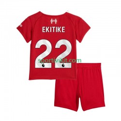 Completo da calcio Bambini Liverpool Hugo Ekitike 22 Maglia Prima 2025-2026 Manica Corta