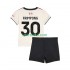 Completo da calcio Bambini Liverpool Jeremie Frimpong 30 Maglia Seconda 2025-2026 Manica Corta