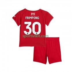 Completo da calcio Bambini Liverpool Jeremie Frimpong 30 Maglia Prima 2025-2026 Manica Corta