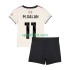 Completo da calcio Bambini Liverpool Mohamed Salah 11 Maglia Seconda 2025-2026 Manica Corta