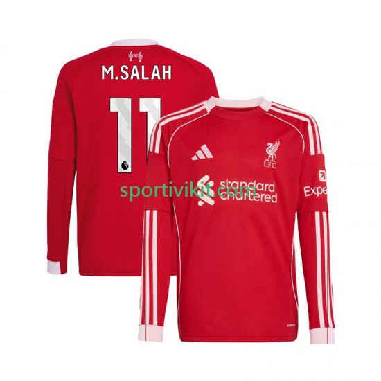 Liverpool Mohamed Salah 11 Uomo Maglia Prima 2025-2026 Manica Lunga Liverpool Mohamed Salah 11 Uomo Maglia Prima 2025-2026 Manica Lunga