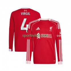 Liverpool Virgil van Dijk 4 Uomo Maglia Prima 2025-2026 Manica Lunga