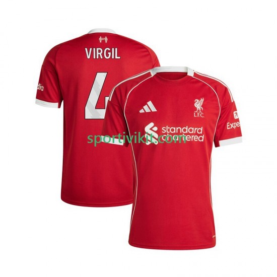 Liverpool Virgil van Dijk 4 Uomo Maglia Prima 2025-2026 Manica Corta