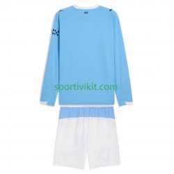 Completo da calcio Bambini Manchester City Maglia Prima 2025-2026 Manica Lunga