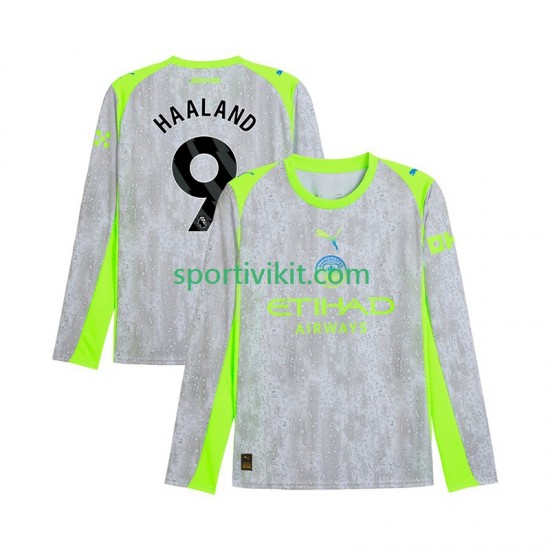 Manchester City Erling Haaland 9 Uomo Maglia Terza 2025-2026 Manica Lunga Manchester City Erling Haaland 9 Uomo Maglia Terza 2025-2026 Manica Lunga