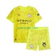 Completo da calcio Bambini Manchester City Portiere Gianluigi Donnarumma 25 Maglia Terza 2025-2026 Manica Corta