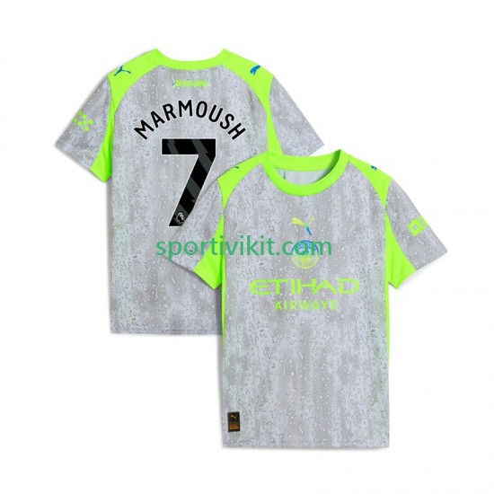 Manchester City Omar Marmoush 7 Uomo Maglia Terza 2025-2026 Manica Corta