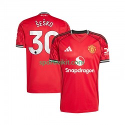 Manchester United Benjamin Sesko 30 Uomo Maglia Prima 2025-2026 Manica Corta
